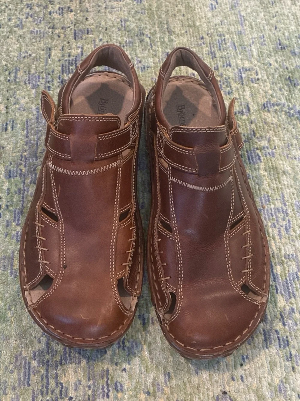 Brown Leather Men’s Fisherman Sandals
